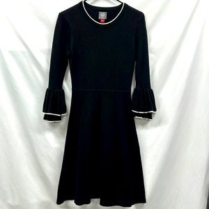 Vince Camuto Size S Black Sweater Dress